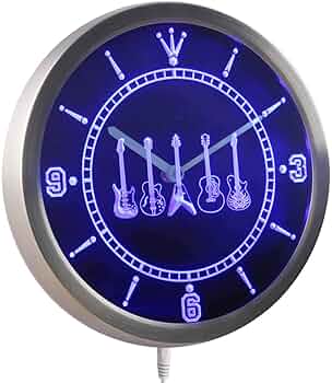 ネオンクロック★ギター ネオンクロック☆ギター